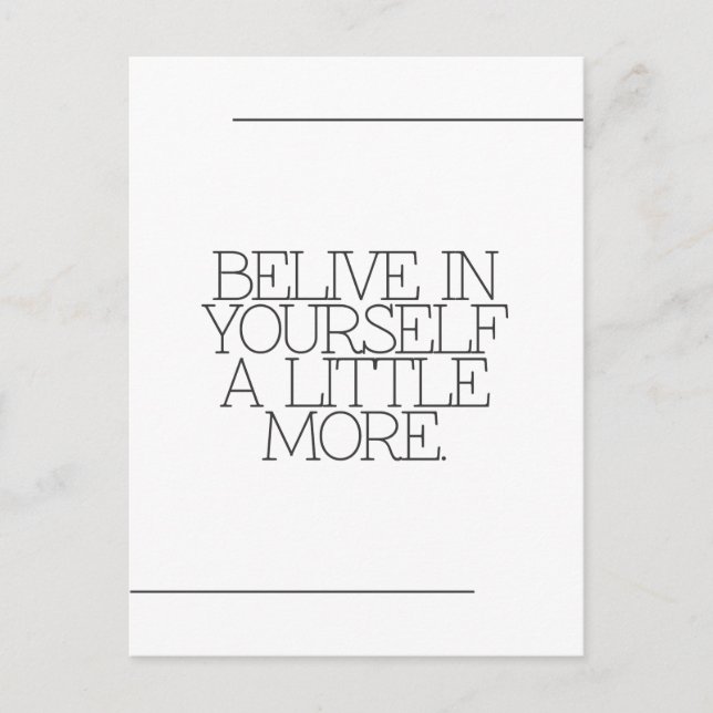 Motivation, inspiration, words of wisdom. quotes postcard (Front)