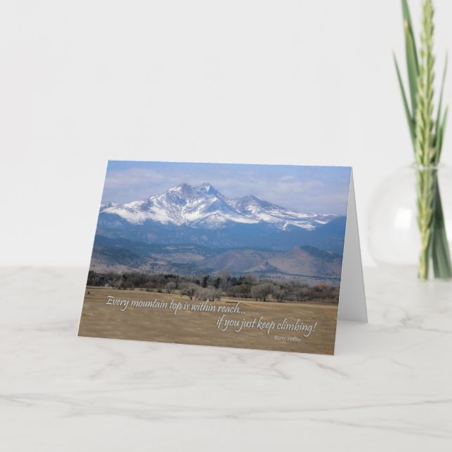 Motivation Mountain greeting card (Front)