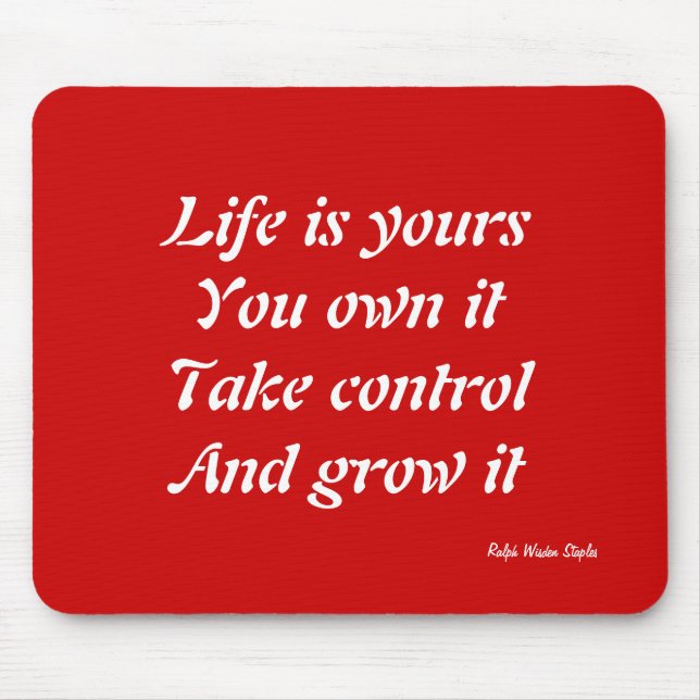 motivation of life mouse pad (Front)
