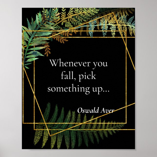 Motivation phrase for classroom or office  poster (Front)