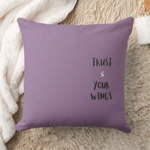 Motivation Positive Affirmation Purple Pillows 
