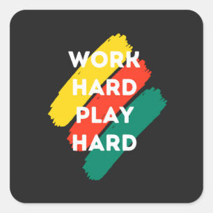 Motivation Quote Fashion and Positive Text Square Sticker