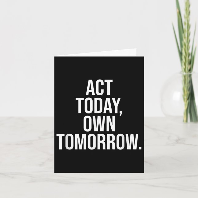 Motivation Quote For Stoic Wisdom And Strength  Card (Front)