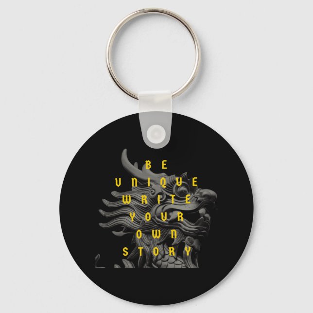  Motivation Quote Modern and Positive Text         Keychain (Front)