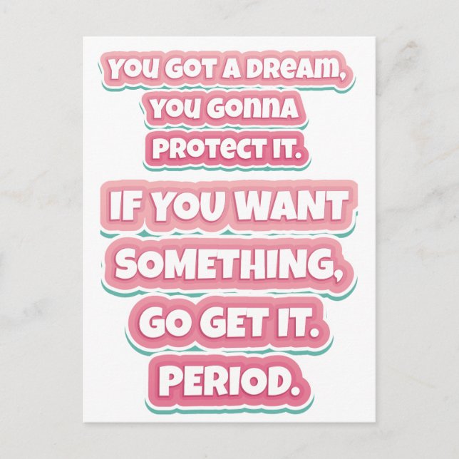 Motivation Quote Postcard (Front)