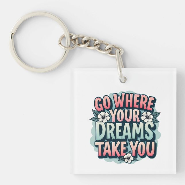 Motivation Quotes  Keychain (Front)