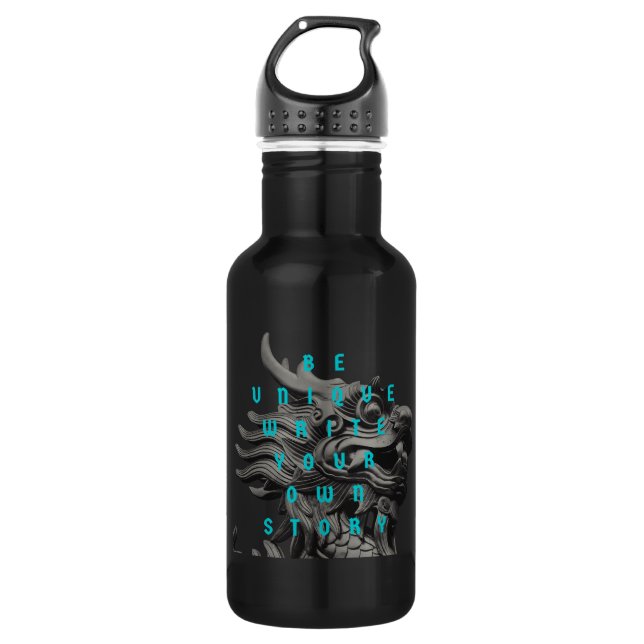  Motivation Quotes Modern and Positive Text      Stainless Steel Water Bottle (Front)