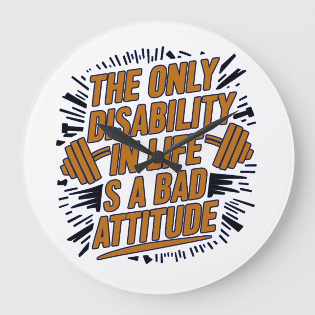 Motivation quotes Wall Art Clock (Front)