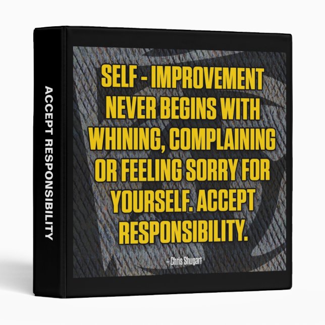 Motivation - Self-Improvement - Inspirational Binder (Front/Spine)