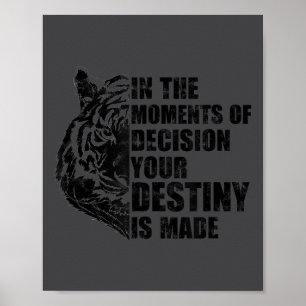 Motivation Success Mindset Quote With Tiger - Moti Poster