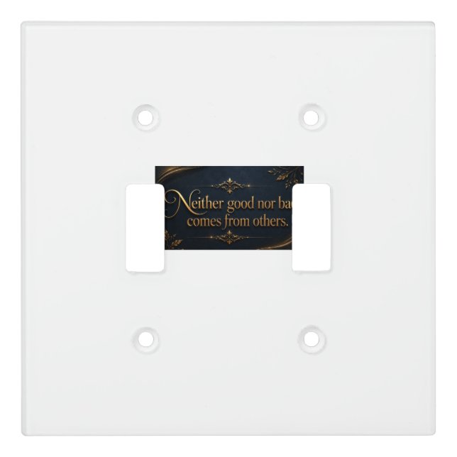 motivation that changes your life light switch cover (Front)