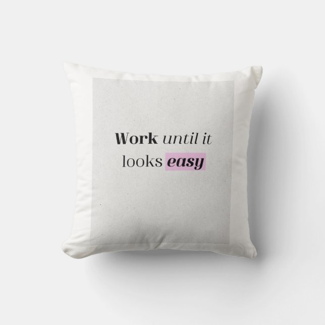 motivation throw pillow (Front)