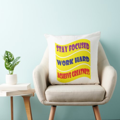 Motivation Throw Pillow