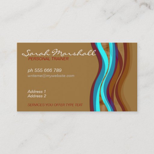 Customizable Motivation Waves Business Card