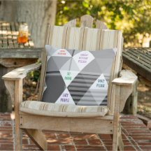 Motivational action Pillow with statements