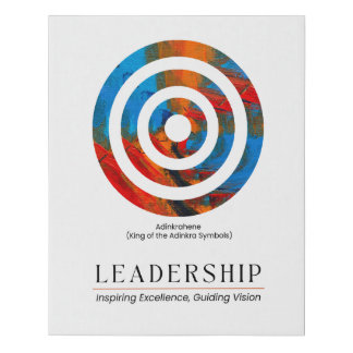 Motivational Adinkrahene Symbol onStretched Canvas