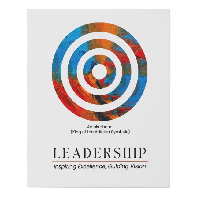 Motivational Adinkrahene Symbol onStretched Canvas (Front)
