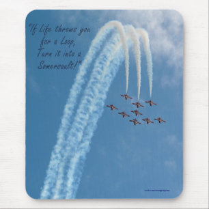 Motivational Aerobatic Subsonic Turbo-Jets Mouse Pad
