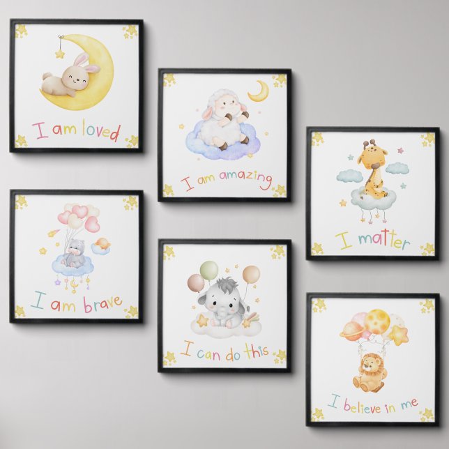 Motivational Affirmation for kids  Peel And Stick Photo Tile (Front Set)