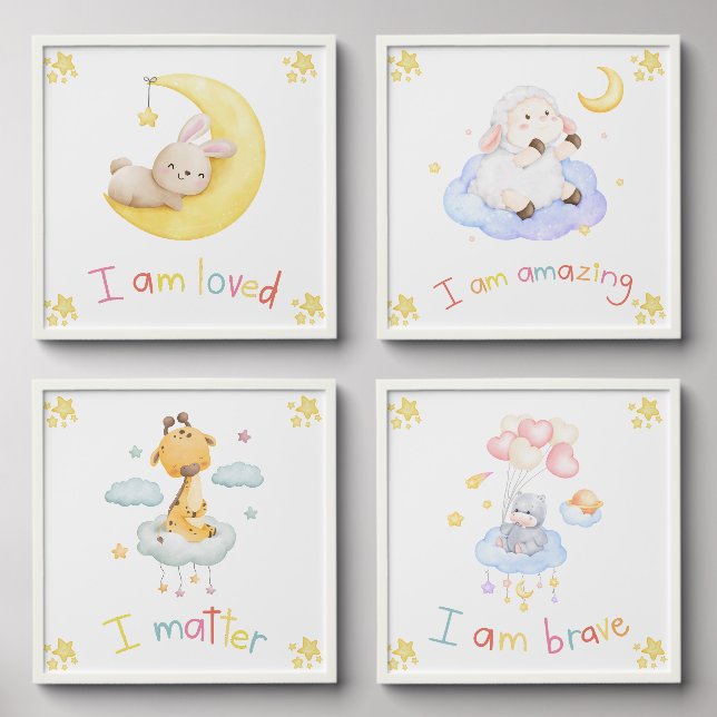 Motivational Affirmation for kids  Peel And Stick Photo Tile (Front Set)