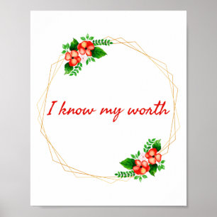 motivational affirmations for life poster