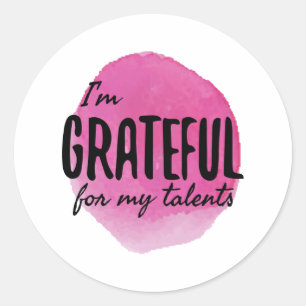 motivational affirmations for self acceptance classic round sticker