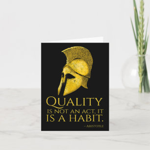 Motivational Ancient Greek Philosophy - Aristotle Card