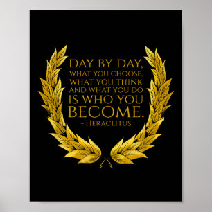 Motivational Ancient Greek Philosophy - Heraclitus Poster