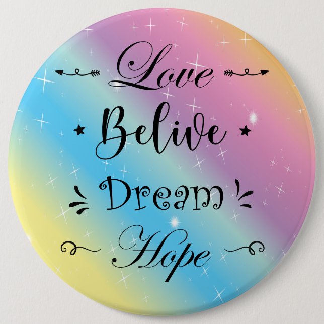 Motivational and Colorful  Button (Front)