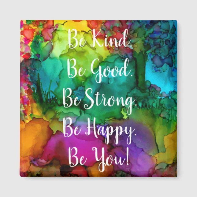 Motivational and Inspirational Be Kind Words Magnet | Zazzle