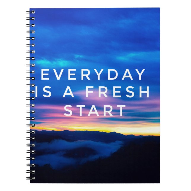 Motivational and inspirational quotes - Everyday i Notebook (Front)