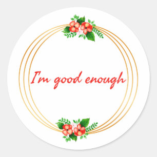 motivational and inspirational quotes for life classic round sticker