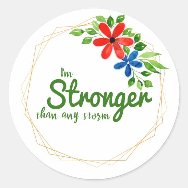 motivational and inspirational quotes for success classic round sticker (Front)