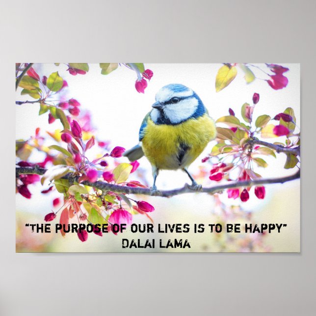 Motivational and inspiring quote about life poster (Front)