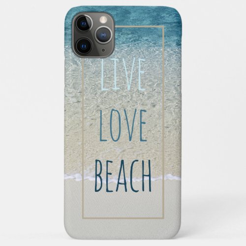 Motivational Aqua Turquoise Blue Surf Waves Photo iPhone 11 Pro Max Case
