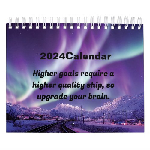 motivational aurora 2024 calendar