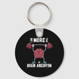 Motivational Awareness Quote Brain Aneurysm Surviv Keychain