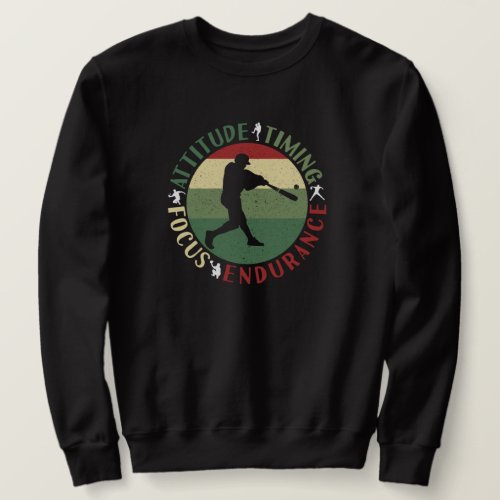 Motivational Baseball Mindset _ Team Values Sweatshirt