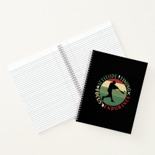 Motivational Baseball Team Values Notebook