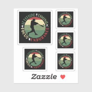 Motivational Baseball Team Values Sticker