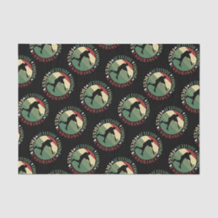 Motivational Baseball Team Values Tissue Paper