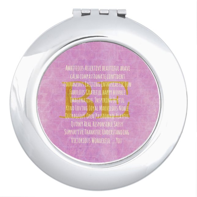 Motivational Be You Quote Vanity Mirror (Front)