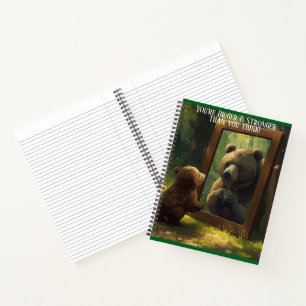motivational bear cub calendar planner notebook 