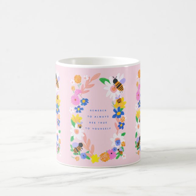 Motivational Bees with 3 Inspirational Quotes Coff Coffee Mug