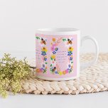 Motivational Bees with 3 Inspirational Quotes Coff Coffee Mug<br><div class="desc">Adorable bee and flower garden design in bright colors with the 3 quotes "bee the change you wish to see",  "remember to always bee true to yourself" and "work hard and watch your dreams buzz into reality.</div>