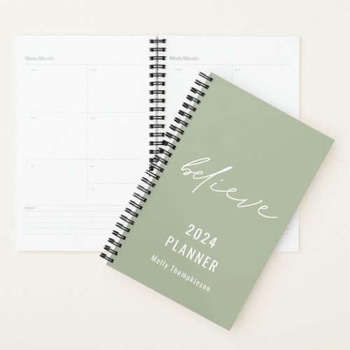 Motivational Believe Script 2024 Name Sage Planner