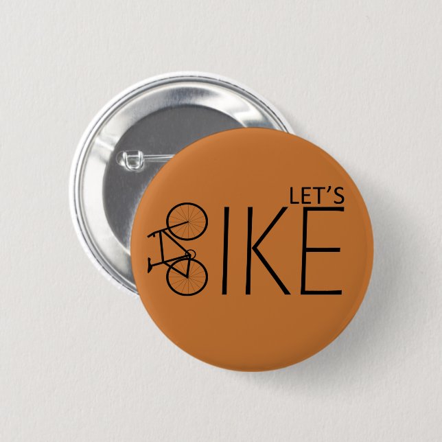 Motivational Bicycle Rider Quote - Funny Cycling  Button (Front & Back)