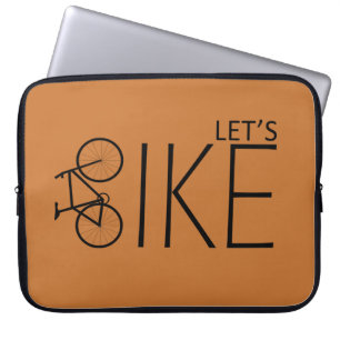 Motivational Bicycle Rider Quote - Funny Cycling Laptop Sleeve