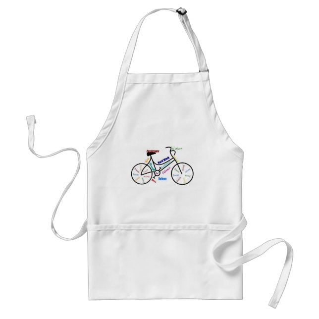 Motivational Bike, Bicycle, Cycling, Sport, Hobby Adult Apron (Front)
