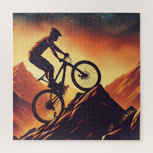 Motivational Bike Bicycle Cycling Sport Hobby Jigsaw Puzzle